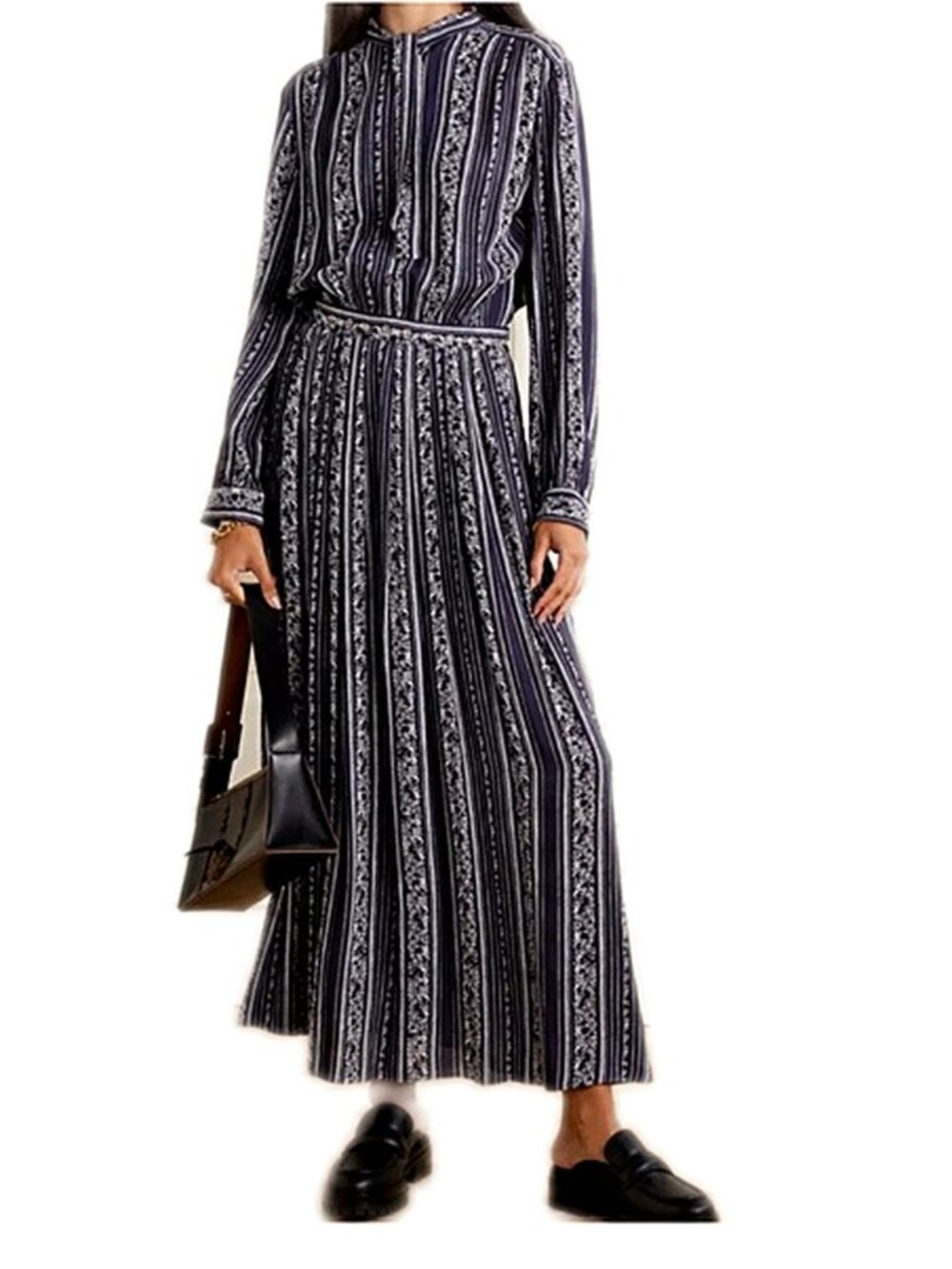 See By Chloe Dress Florence Tie-detailed Flora Crepe De Chine Maxi Dress size 2